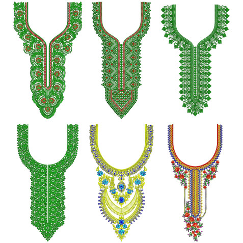 50 Neck Embroidery Designs l Bulk Download