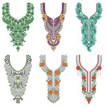 50 Neck Embroidery Designs | Bulk Download