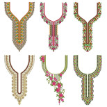 50 Neck Embroidery Designs | Bulk Download