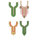 50 Neck Embroidery Designs | Bulk Download
