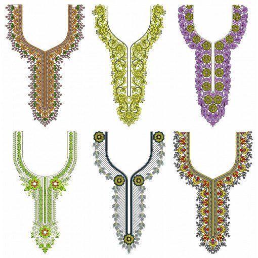 50 NECK EMBROIDERY DESIGNS |