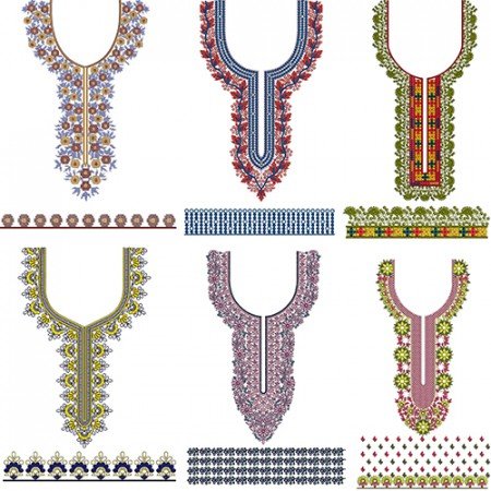 10 Neck Embroidery Designs | December 2021 BD VL-4