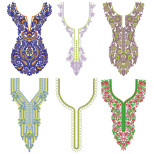 50 Neck Embroidery Designs | Bulk Download