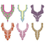 50 Neck Embroidery Designs | Bulk Download