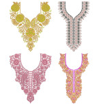 50 Neck Embroidery Designs | Bulk Download