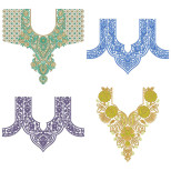 50 Neck Embroidery Designs | Bulk Download
