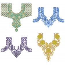 50 Neck Embroidery Designs | Bulk Download
