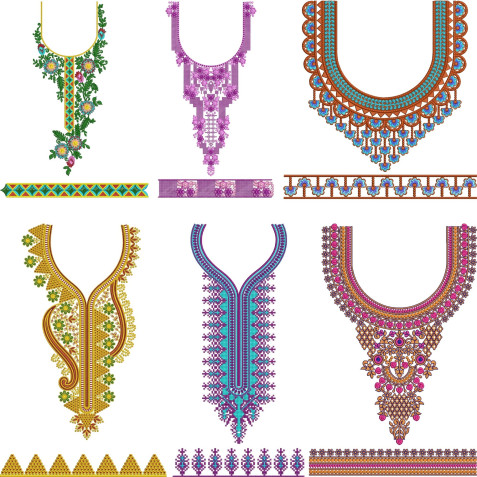 10 Neck Embroidery Designs