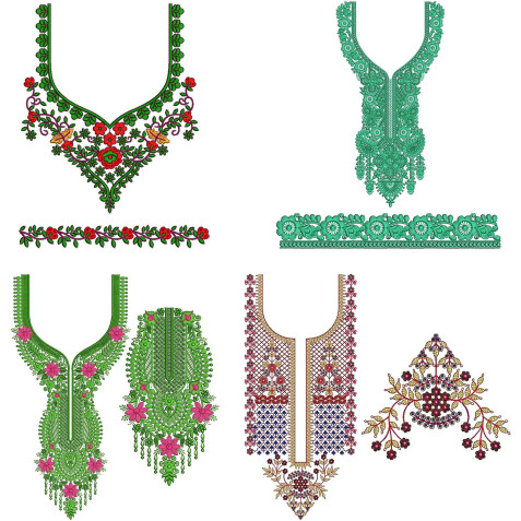 10 Neck Embroidery Designs |