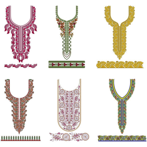 10 Neck Embroidery Designs |