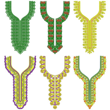 50 Neck Embroidery Designs | Bulk Download