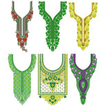 50 Neck Embroidery Designs | Bulk Download