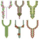50 Neck Embroidery Designs | Bulk Download