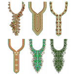 50 Neck Embroidery Designs | Bulk Download