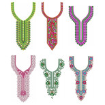 50 Neck Embroidery Designs | Bulk Download