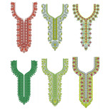 50 Neck Embroidery Designs | Bulk Download
