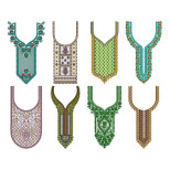 Neck Simple Embroidery Designs For Kurtis