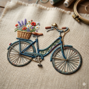 Bicycle Embroidery Motifs