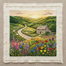 British Countryside and Wildlife Embroidery