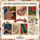 Dupatta Bulk Embroidery Design