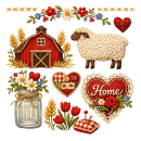 Country & Rustic Embroidery Designs