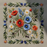 Cypriot Floral Embroidery Designs