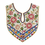 Keyhole Neck Embroidery Designs