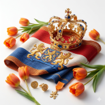 Majestic King's Day Embroidery Designs