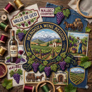 Mendoza Wine Region Embroidery Designs