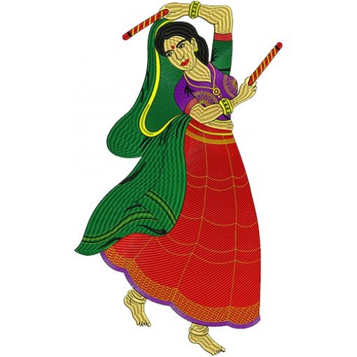 Dancing Women Wedding Embroidery 16378