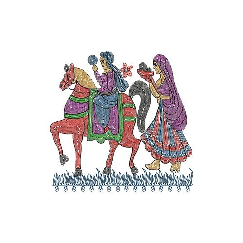 Dulha Indian Wedding Embroidery Design 16380