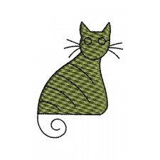 Cat Embroidery Pattern 17214