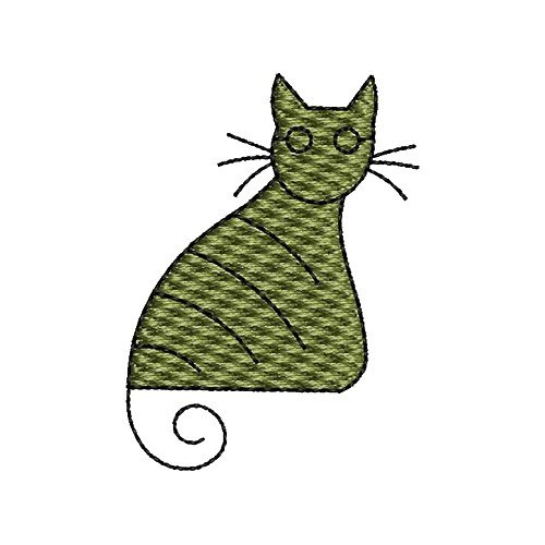 Cat Embroidery Pattern 17214