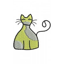 Cat Embroidery Pattern 17221