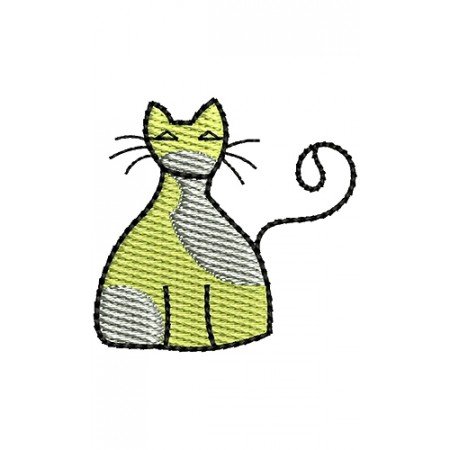 Cat Embroidery Pattern 17221