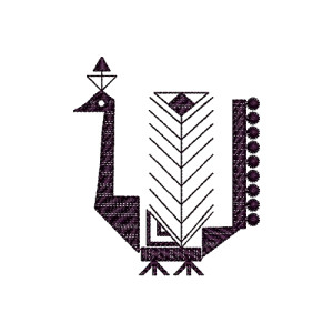 Beautiful Geometrical Peacock Design 17226