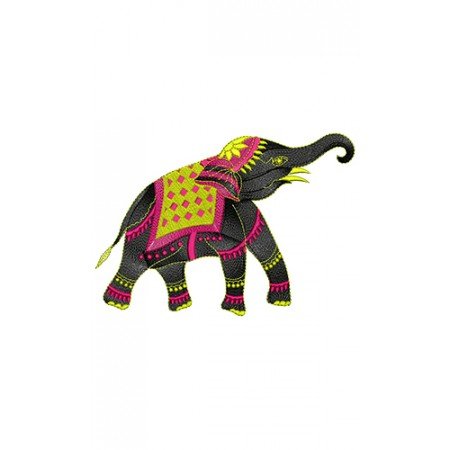 Traditional Sindhi Elephant Wall Art Design 17228