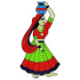Panihari Wall Art Embroidery Design 17232