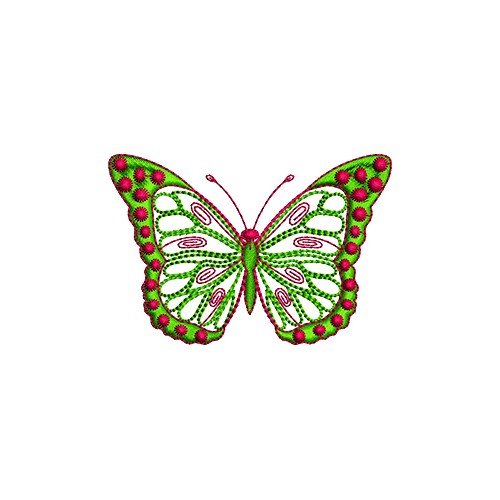 Lycaena Butterfly Wall Art Embroidery Design