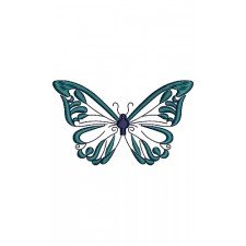 Polyommatinae Butterfly Embroidery Design