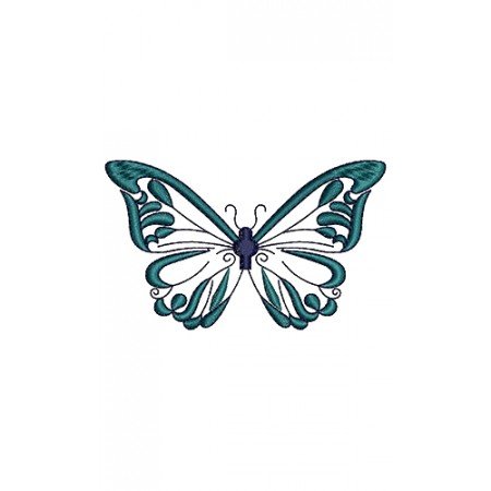 Polyommatinae Butterfly Embroidery Design