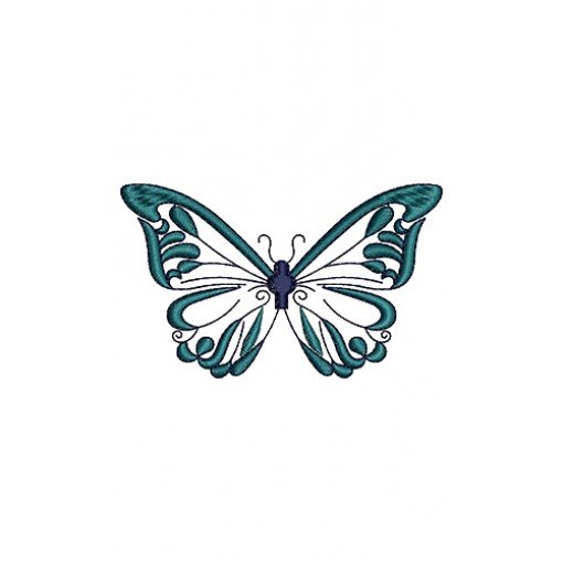 Polyommatinae Butterfly Embroidery Design