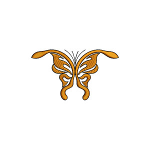 Orchard Swallowtail Butterfly Art Embroidery Design