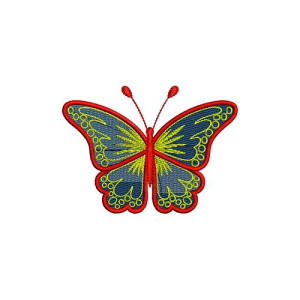 Floral Red Beautiful Art Embroidery Design