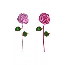 African Flower Wall Art Embroidery Design