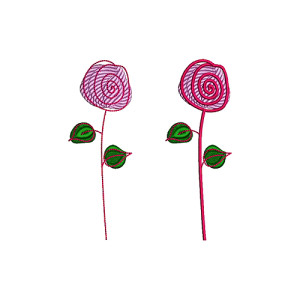 African Flower Wall Art Embroidery Design