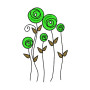 Orchid Flower Wall Embroidery Design