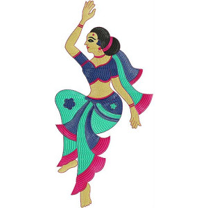 Dancing Women Embroidery 2481