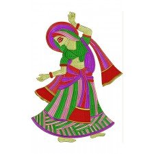 Indian Village Embroidery 2484