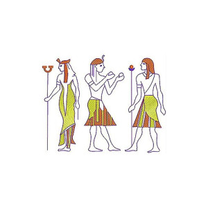 Egyptian Art Embroidery Design
